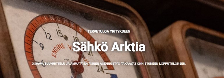 Sähkö Arktia saa uudet nettisivut